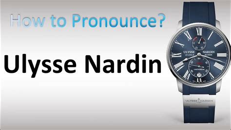 how do you pronounce panerai|how to pronounce ulysse nardin.